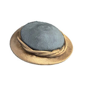 Vintage 40's-50's Elegant Ladies hat Golden Silk Rim By JAN 9 1/4" Wide